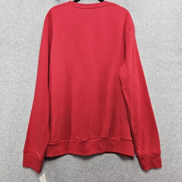 Ugly Christmas Sweater Crew Neck Sweatshirt Red Men's Size L - Picture 4 of 4